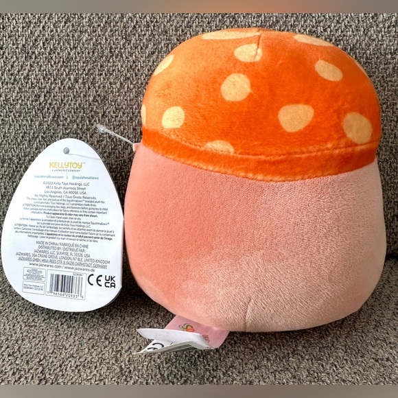Nwt  🍄 Squishmallows Alba the Mushroom With Fuzzy Belly 5" - Picture 5 of 5